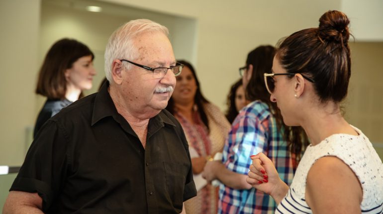 ביקור נשיא המדינה לשעבר שמעון פרס במרכז לימודי א