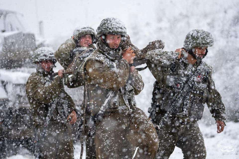 במהלך תפסית קו מבצעי ברמת הגולן בחורף האחרון ירד שלג כבד מאוד, למרות זאת לוחמי השריון המשיכו בפעילות המבצעית ובשמירת הכשירות כרגיל.
